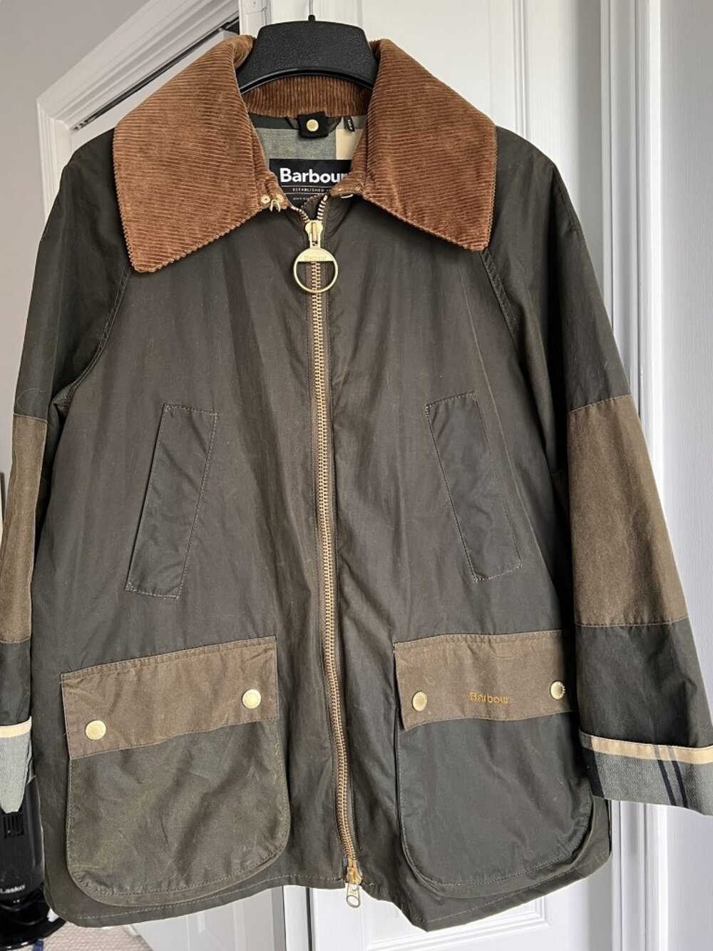 Barbour Allerston Waxed Jacket - Archive Olive, US 10